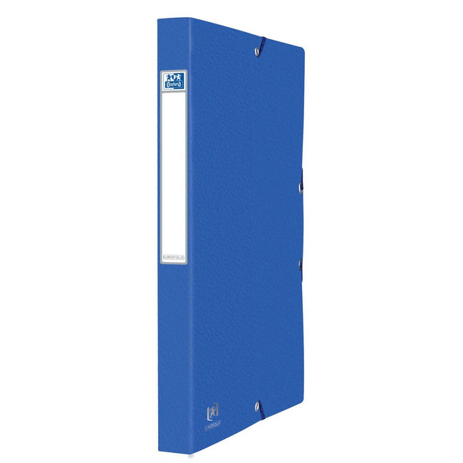 Oxford - Elastobox Folio A4 25mm 3 Klappen 600gr blau