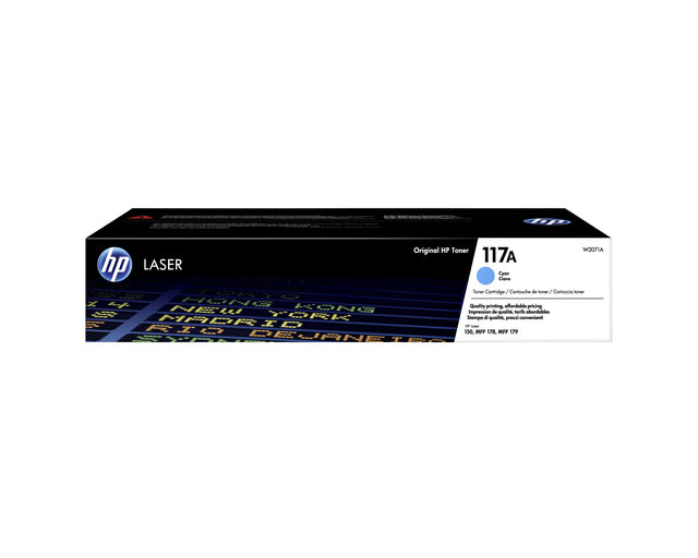 Tonercartridge HP W2071A 117A Blau