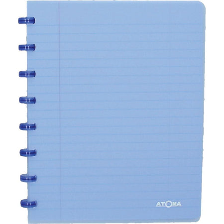 Atoma - Notizbuch A5 Diamant 5x5mm 144 Seiten 90gr PP transparent sortiert