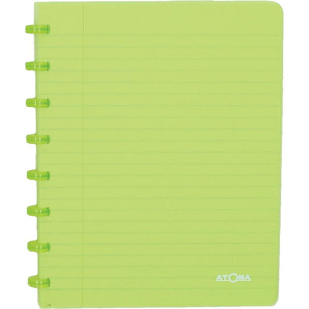 Atoma - Notizbuch A5 Diamant 5x5mm 144 Seiten 90gr PP transparent sortiert