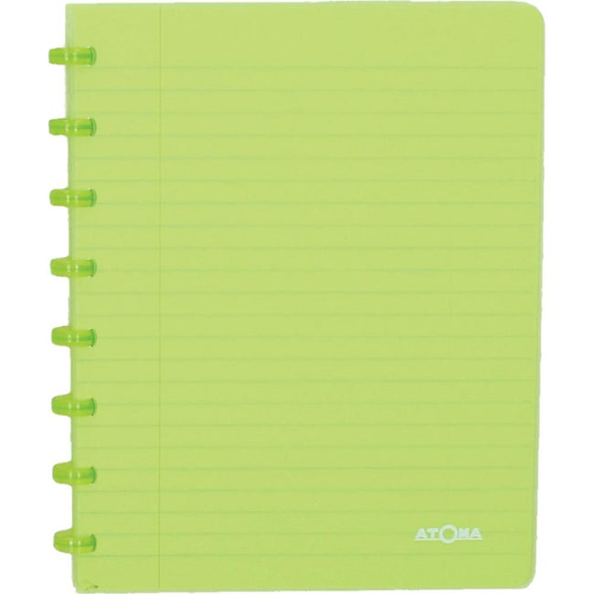 Atoma - Notizbuch A5 Diamant 5x5mm 144 Seiten 90gr PP transparent sortiert