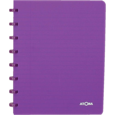 Atoma - Notizbuch A5 Diamant 5x5mm 144 Seiten 90gr PP transparent sortiert