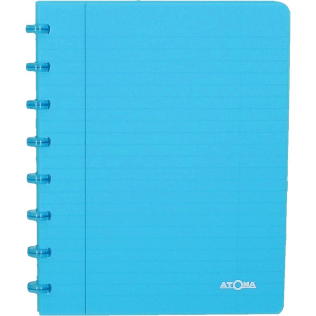 Atoma - Notizbuch A5 Diamant 5x5mm 144 Seiten 90gr PP transparent sortiert