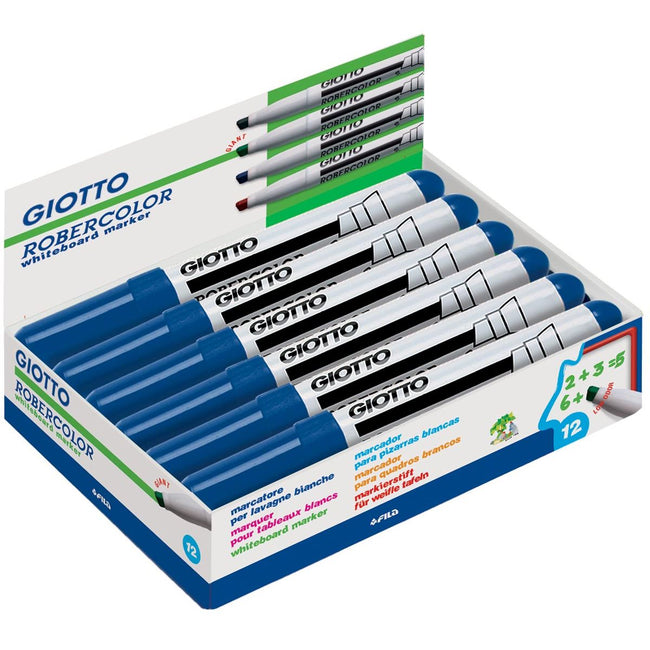 Giotto - Robercolor Whiteboardmarker Maxi, abgewinkelte Spitze, blau