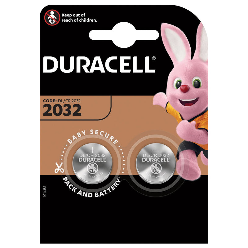 Duracell - Batterie Knopfzelle 2xCR2032 Lithium Ø20mm 3V-180mAh