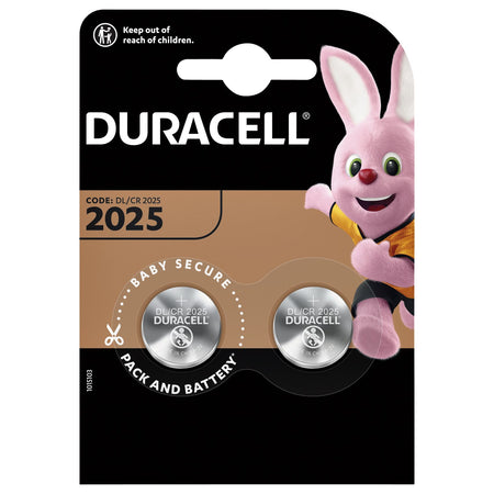 Duracell - Batterie Knopfzelle 2xCR2025 Lithium Ø20mm 3V-170mAh