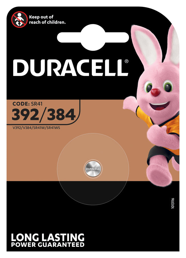 Duracell - Batterie Knopfzelle 1x392/384 Alkali Ø7,9mm 1,5V-45mAh | 10 Stück