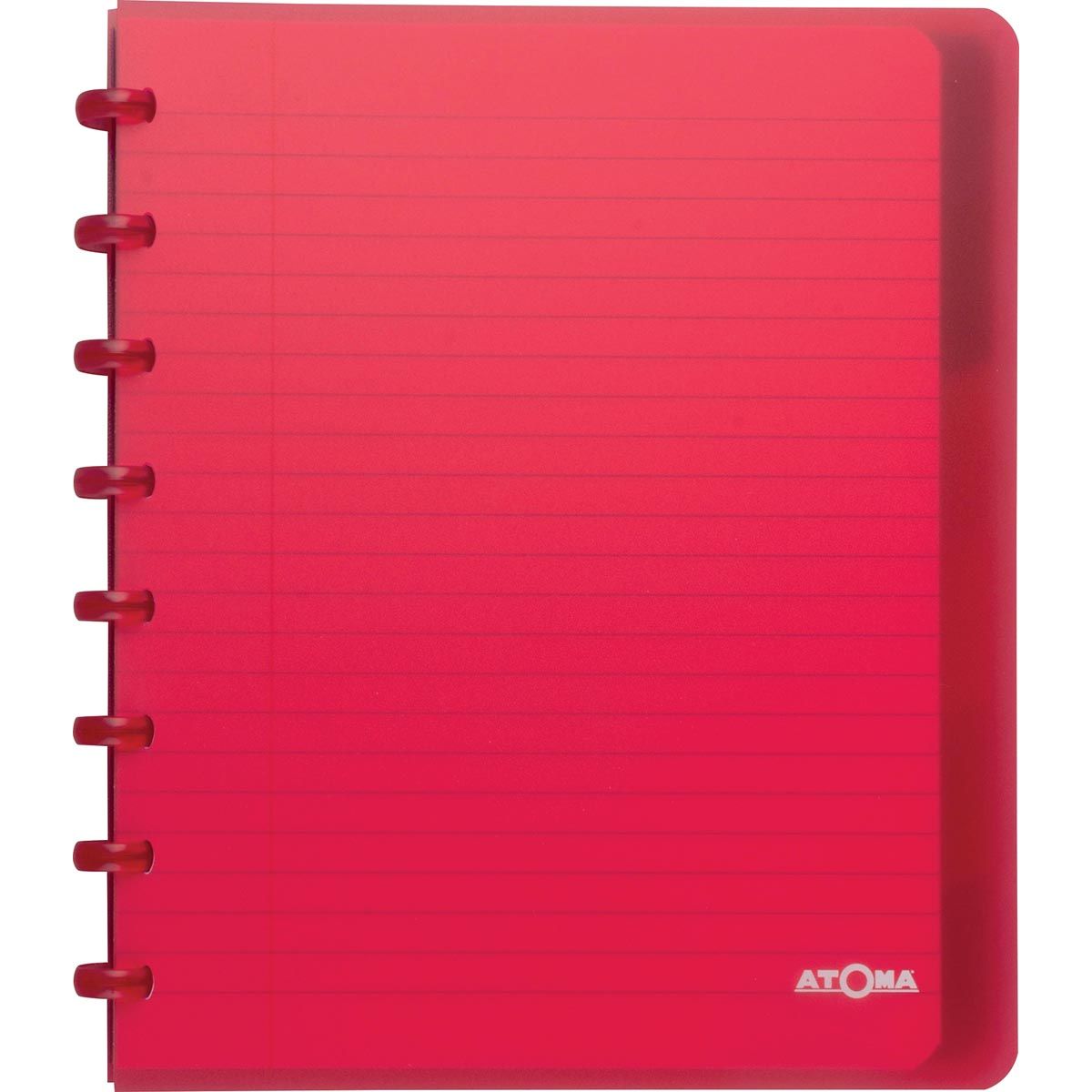 Atoma – Trendiges Notizbuch, A5+, 120 Seiten, liniert, mit 6 Registern, in verschiedenen Farben