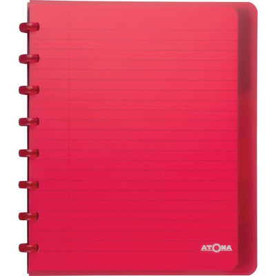 Atoma – Trendiges Notizbuch, A5+, 120 Seiten, liniert, mit 6 Registern, in verschiedenen Farben