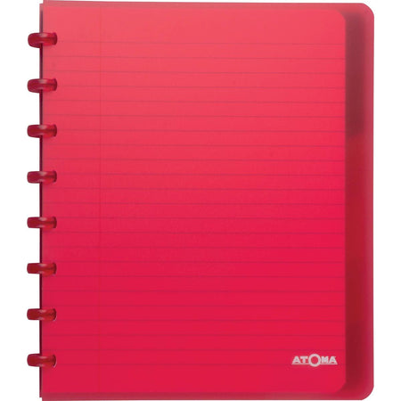 Atoma – Trendiges Notizbuch, A5+, 120 Seiten, liniert, mit 6 Registern, in verschiedenen Farben