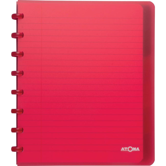 Atoma – Trendiges Notizbuch, A5+, 120 Seiten, liniert, mit 6 Registern, in verschiedenen Farben