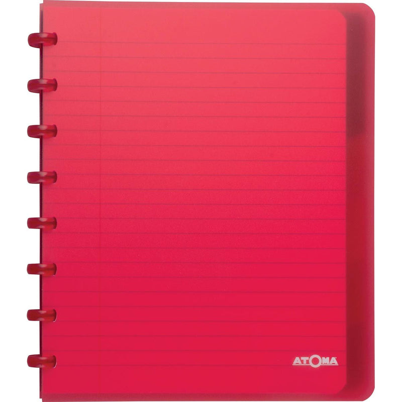 Atoma – Trendiges Notizbuch, A5+, 120 Seiten, liniert, mit 6 Registern, in verschiedenen Farben