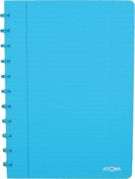 Atoma - Notizbuch A4-Linie 144 Seiten 90gr PP transparent sortiert