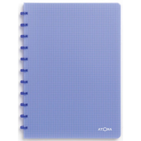 Atoma - Notizbuch A4 Diamant 5x5mm 144 Seiten 90gr PP transparent sortiert