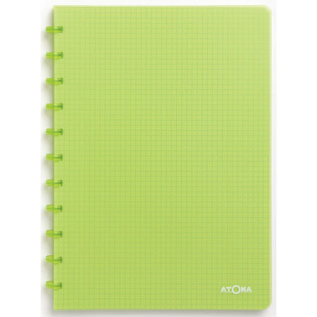 Atoma - Notizbuch A4 Diamant 5x5mm 144 Seiten 90gr PP transparent sortiert