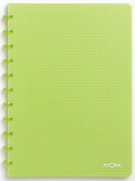 Atoma - Notizbuch A4 Diamant 5x5mm 144 Seiten 90gr PP transparent sortiert