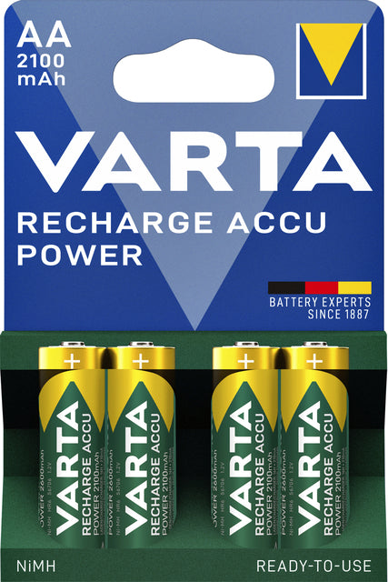 Batterie wiederaufladbar Varta 4xaa 2100mah Ready2use | 10 Stück