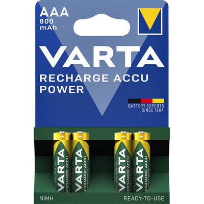 Varta - Akku wiederaufladbar 4xAAA 800mAh ready2use