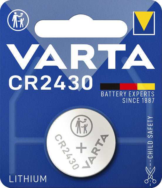 Batterie Varta -Knopfzelle CR2430 Lithiumblister bis 1 Stück