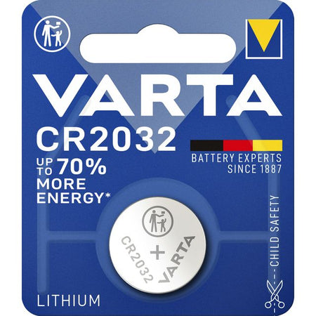 Varta - Batterie Knopfzelle CR2032 Lithium Blister à 1 Stück | 10 Stück