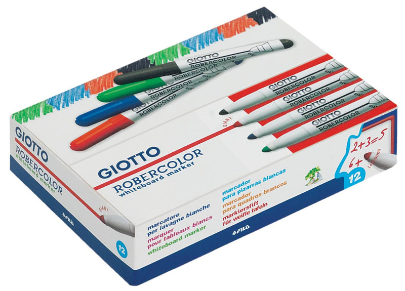 Giotto - Robercolor Whiteboardmarker Maxi, runde Spitze, blau