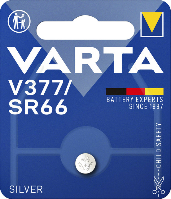 Batterie Varta Knopf Zelle V377 Blister auf 1 Stück | 10 Stück