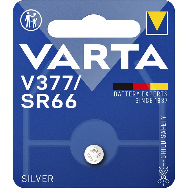 Varta - Batterie Knopfzelle V377 Uhr Blister à 1 Stück | 10 Stück