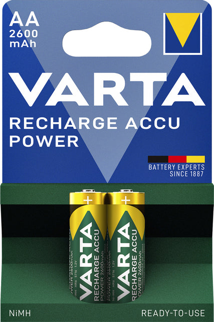 Batterie wiederaufladbar Varta 2xaa 2600mah Ready2use | 10 Stück