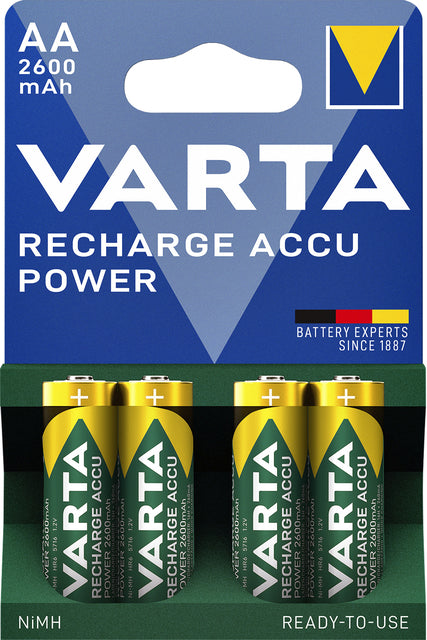 Batterie wiederaufladbar Varta 4xaa 2600mah Ready2use | 10 Stück