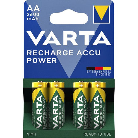 Varta - Akku wiederaufladbar 4xAA 2600mAh ready2use