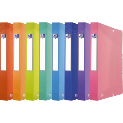 Oxford - Urban Elastobox aus PP, Größe 24 x 32 cm, Rückseite 4 cm, verschiedene transparente Farben