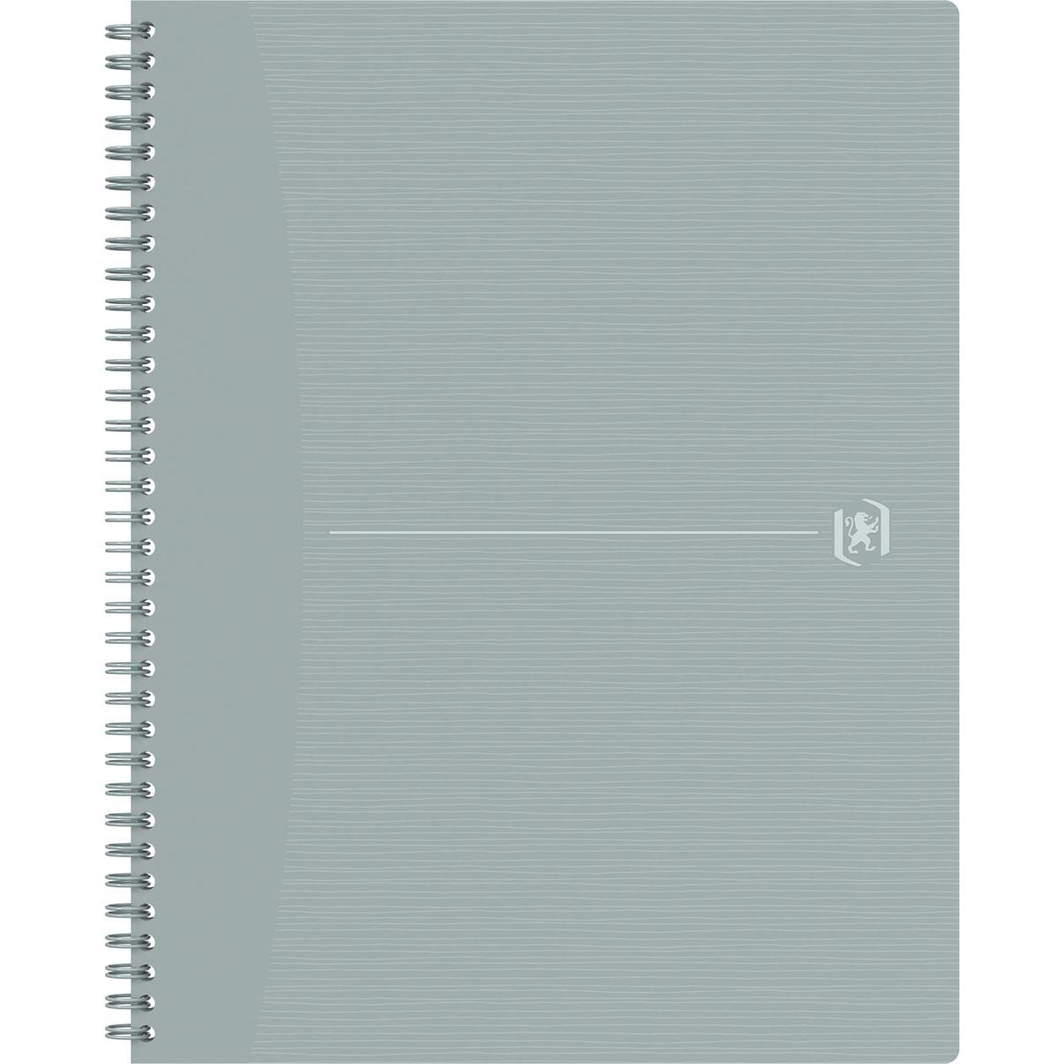 Oxford - Origin Spiralnotizbuch, ft A4+, 140 Seiten, kariert 5 mm, grau