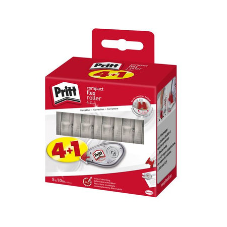 Pritt – Correctione Compact Flex 4,2 mm x 10 m, Vorteilspack mit 4 + 1 gratis