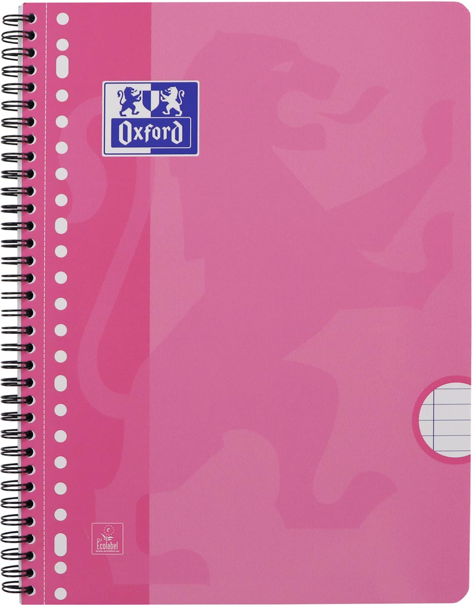 Oxford – Collegeblock Schule A4+ Linie 23 Löcher 160 Seiten 80gr rosa