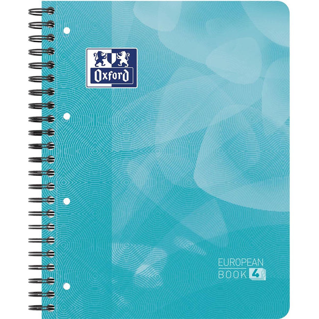Oxford - Projektbuch Schule A4+ Linie 4-Loch 240 Seiten 80gr Aqua