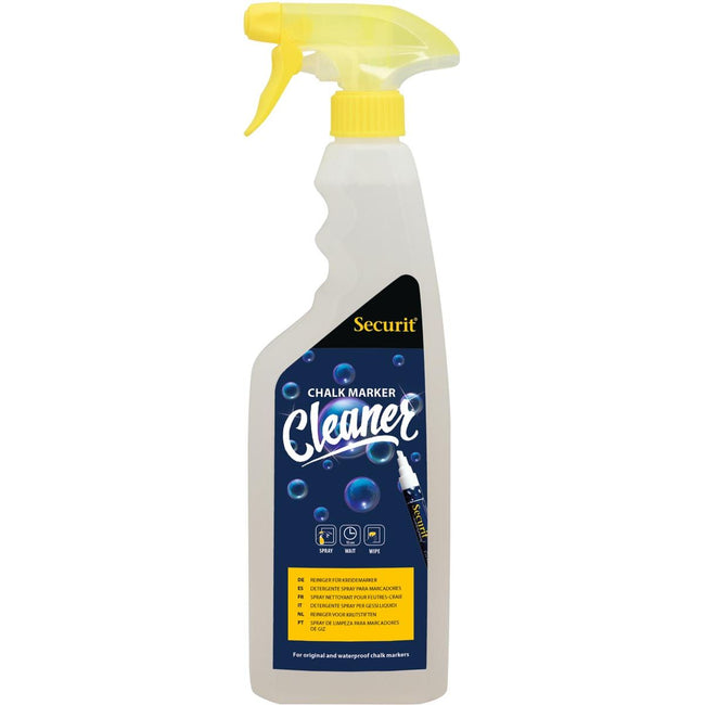 Securit - Reinigungsspray für Kreide- und Glastafeln, 750 ml Flasche