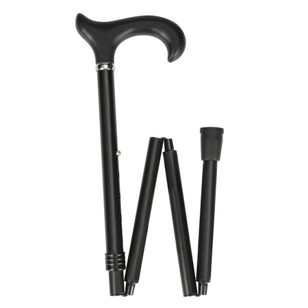 Able2 -  Wandelstok  opvouwbaar soft derby zwart