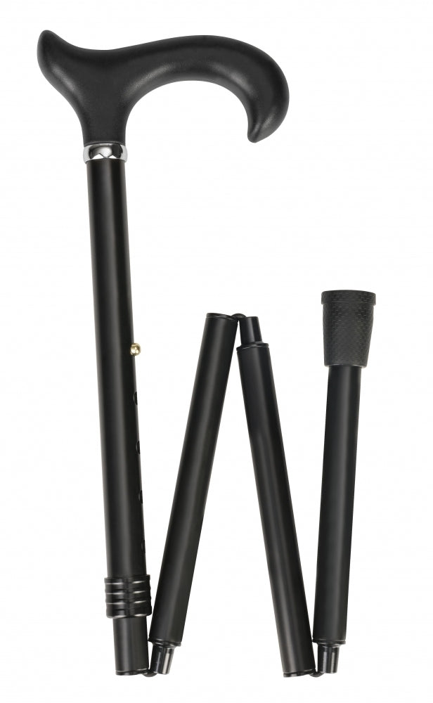 Able2 -  Wandelstok  opvouwbaar soft derby zwart