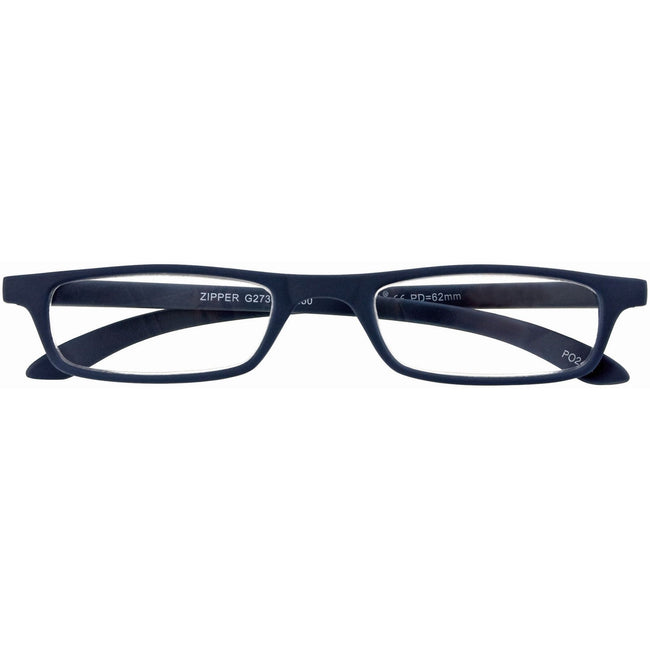 I Need You -  Leesbril  +2.50dpt zipper blauw