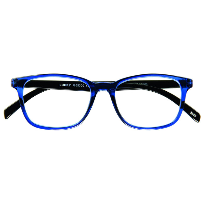 I Need You -  Leesbril  +1.00dpt lucky blauw-zwart