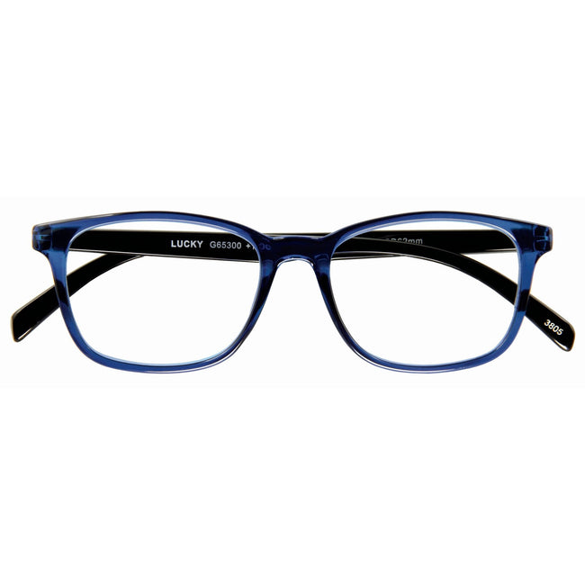 I Need You -  Leesbril  +1.50dpt lucky blauw-zwart
