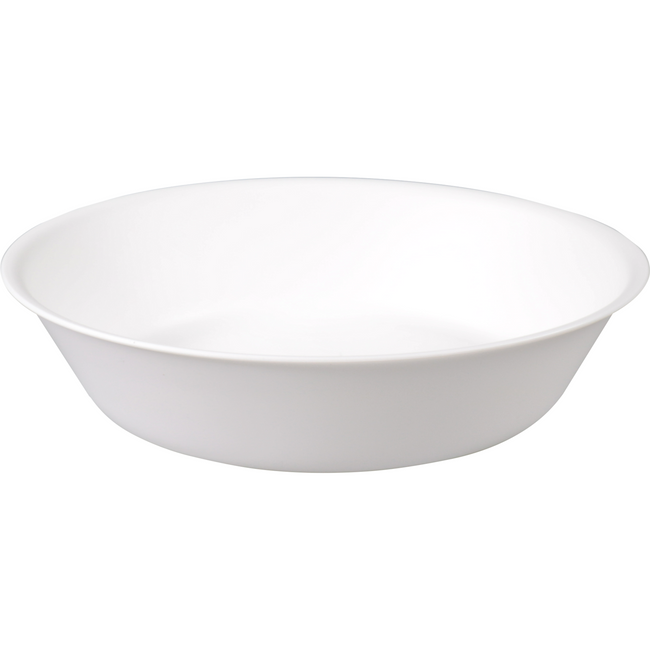 Goldplast -  Bord | diep bord | Mineral | reusable | onbreekbaar | rond | 1-vaks | pP | Ø17.5cm | wit | 54 stuks