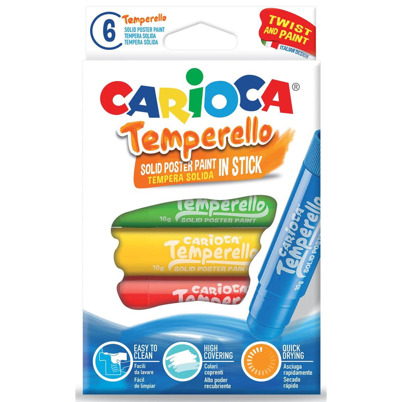 Carioca - Temperello-Gouachestift, Kartonetui mit 6 Stück