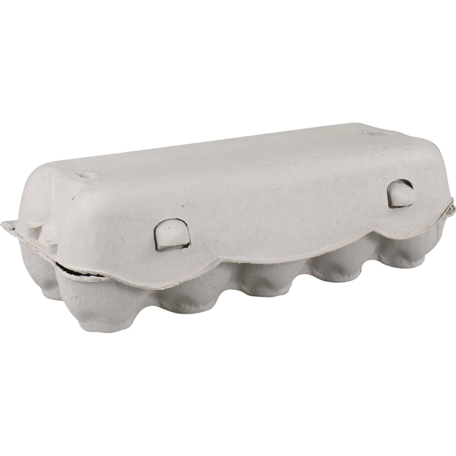Klika -  Eierdoos | 10 stuks | 246x107x69mm | papierpulp | wit | 65 stuks