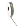 Weihnachtsband kleine Sterne 3mm x 50 Meter grün