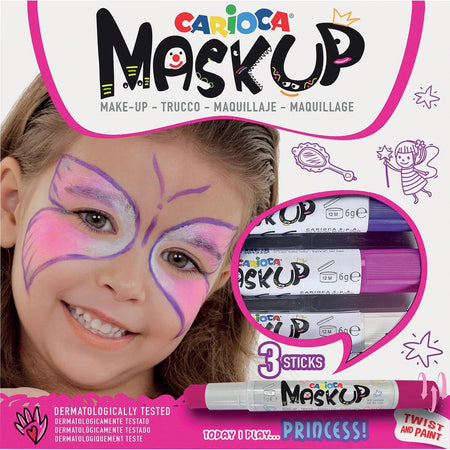 Carioca - Make-up-Marker Make-up-Prinzessin-Set mit 3 Farben