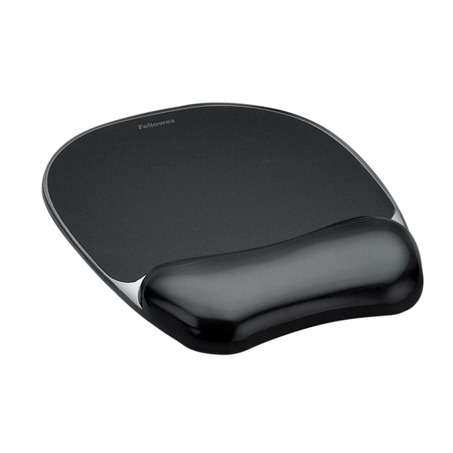 Fellowes - Mauspad Handgelenkstütze Crystals Gel Tr Schwarz