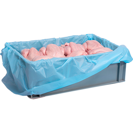 Klika -  Kratzak | Ecoliner | 580+ 2x220x630mm | 30my | op stift | MDPE | blauw | 500 stuks