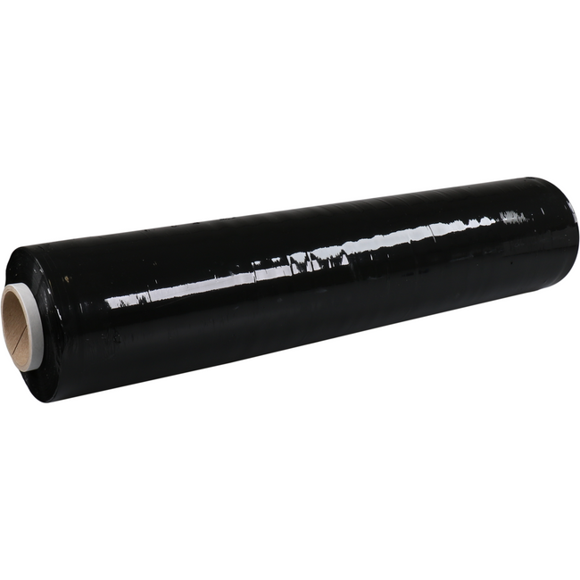 Klika - Folie | Handrollstretchfolie | LLDPE | 50cm | 300m | 23my | schwarz | 6 Rollen