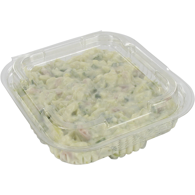 Klika - Bak | Recyceltes Haustier | 375 ml | Saladbak | 132x132x40mm | Transparent 600 Stücke